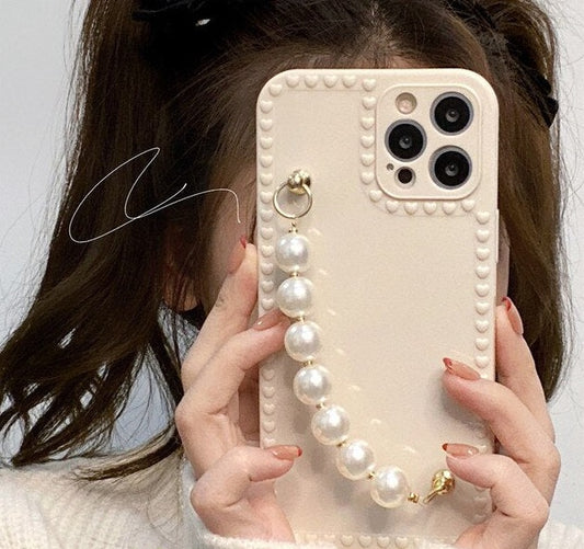 Pearl Chain Soft Phone Case For iPhone™
