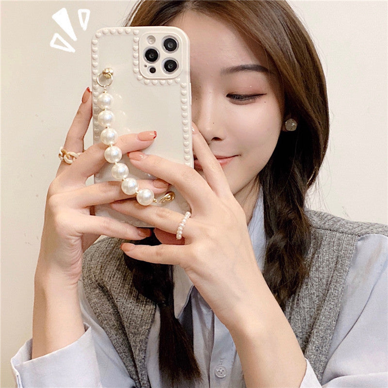 Pearl Chain Soft Phone Case For iPhone™