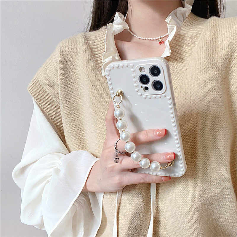 Pearl Chain Soft Phone Case For iPhone™