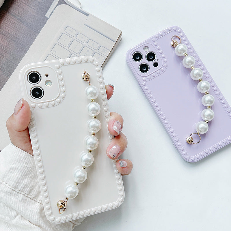 Pearl Chain Soft Phone Case For iPhone™